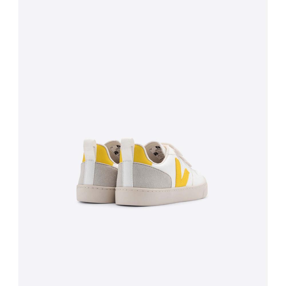 Veja V-10 CWL Joggesko Barn White/Yellow | NO 860AHK